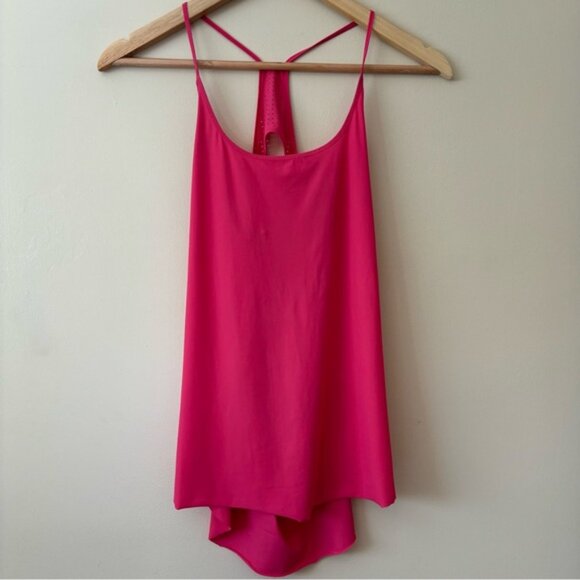 •SOLD•|Lululemon| Loose Fit Racerback Flowy Athletic Tank Top Sonic Pink Size 6 - Picture 2 of 5